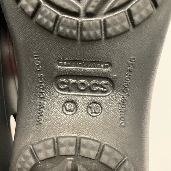 CROCS Brand Kadee Sling Back Ballet Flats Black Women's Size 10 - Picture 3 of 5